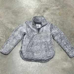 Cuddly Sherpa Grey pull‎ over size 7/8 / P57